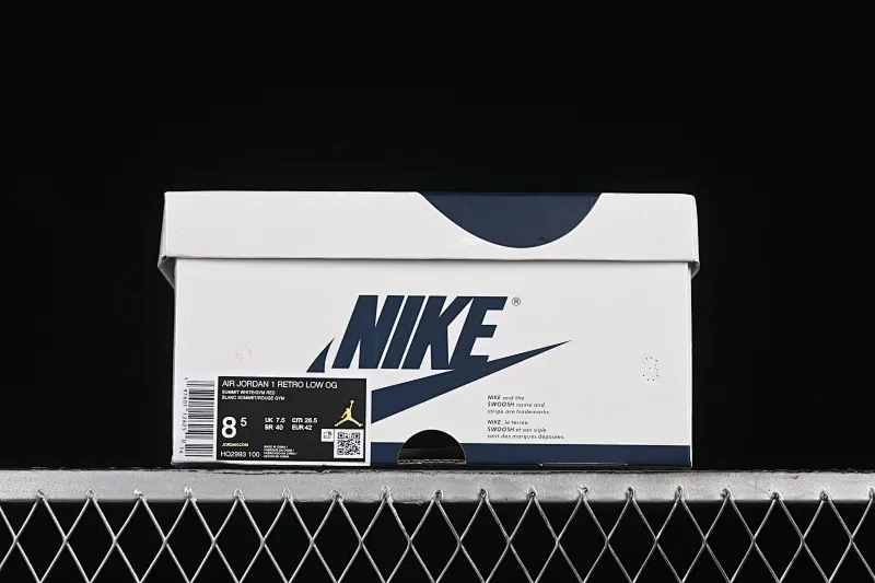 All categories Air Jordan Jordan series basketball shoes Air Jordan 1 Low Air Jordan 1 Low OG "Howard University" AJ1 Joe 1 Howard University low-top cultural and casual sneakers HQ2993-100